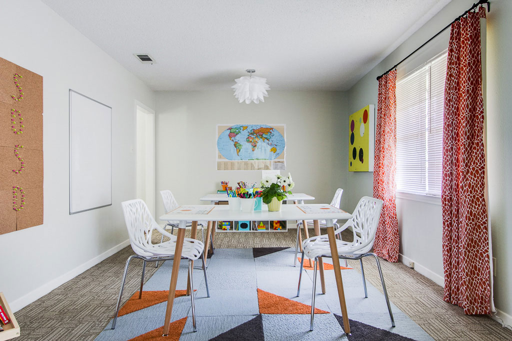 This living room was designed by Dwell With Dignity. Photo: Dwell With DIgnity/nousDECOR