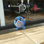You never know when and where a Poliwag might pop up in Pokemon Go! Photo courtesy of Tuck Ross.