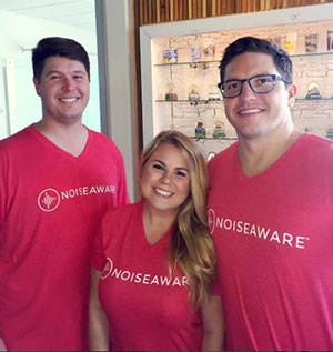 Co-founder Dave Krauss, Community manager Christine Saba and co-founder Andrew Schulz.