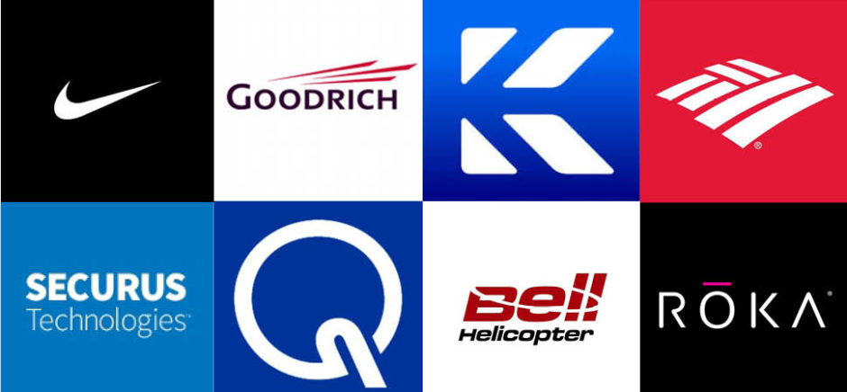 Clockwise, from upper left: Patents granted this week include NIKE Inc., Goodrich Corporation, Knighscope Inc., Bank of America Corp., ROKA Sports Inc., Bell Helicopter Textron Inc., Quest Medical Inc., and Secures Technologies Inc.