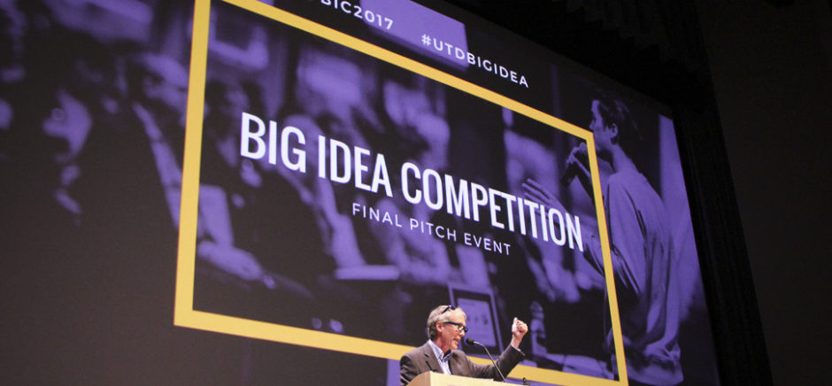 Steve Guengerich speaks at the UTD Big Idea Competition 2017.