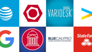 Patents were granted to (clockwise from upper left) Accenture Global Solutions, Varidesk, Blue Calypso, Paragon Furniture, Google, Southern Methodist University, AT&T, State Farm, and more.