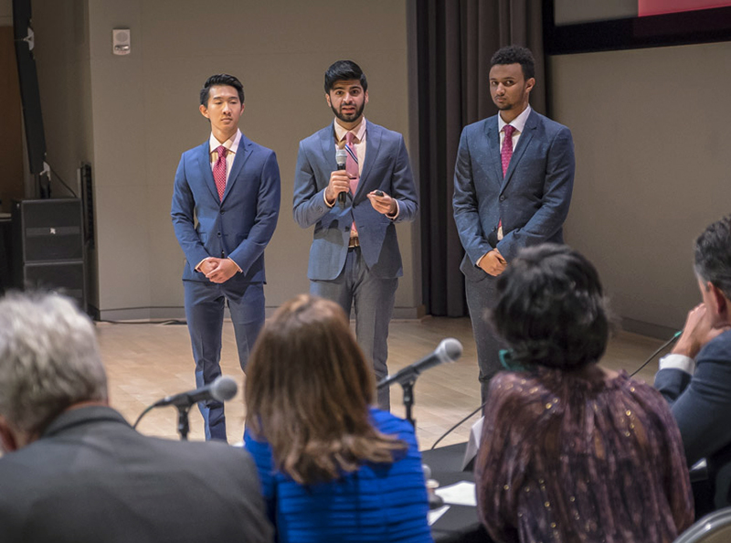 Jason Tran and Konan Mirza and electrical engineering student Yosias Kassaye are Alta Air founders