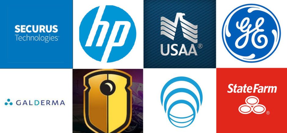 Securus, Hewlitt Packaged USAA GE Watchguard Video Genband State Farm Galderma