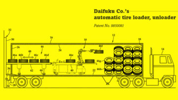 Daifuku Co.'s automatic tire loader, unloader