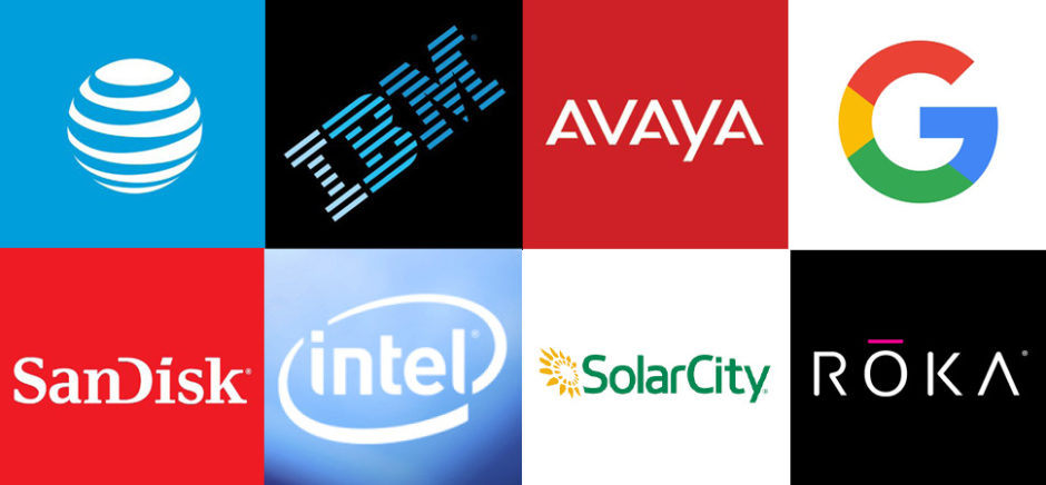 Patents were granted to AT&T, IBM, Avaya, Google, SanDisk, Intel, SolarCity, ROKA Sports, and more.