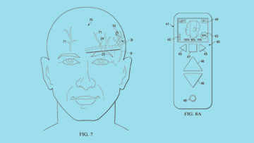 Syntilla Medical's newly patented surgical method for implantable head mounted neurostimulation system for head pain. [Images: USPTO]