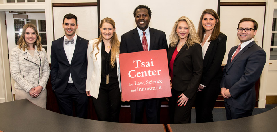 Mary Sommers, Josh Paltrineri, Alexandria Rahn, professor W. Keith Robinson, and students Courtney Luster, Caroline Shivers, and Christopher Cochran