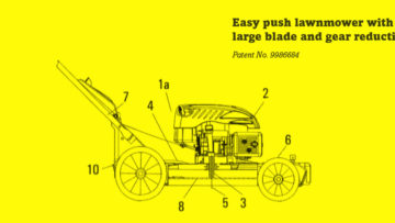 Patents granted include GXI Holdings, LLC’s easy-to-use lawnmower with larger blades.