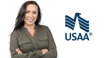 Tatiana Miller, executive director of design at USAA [Photo, logo: USAA]