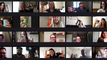 a virtual wine down Wednesday at Common Desk