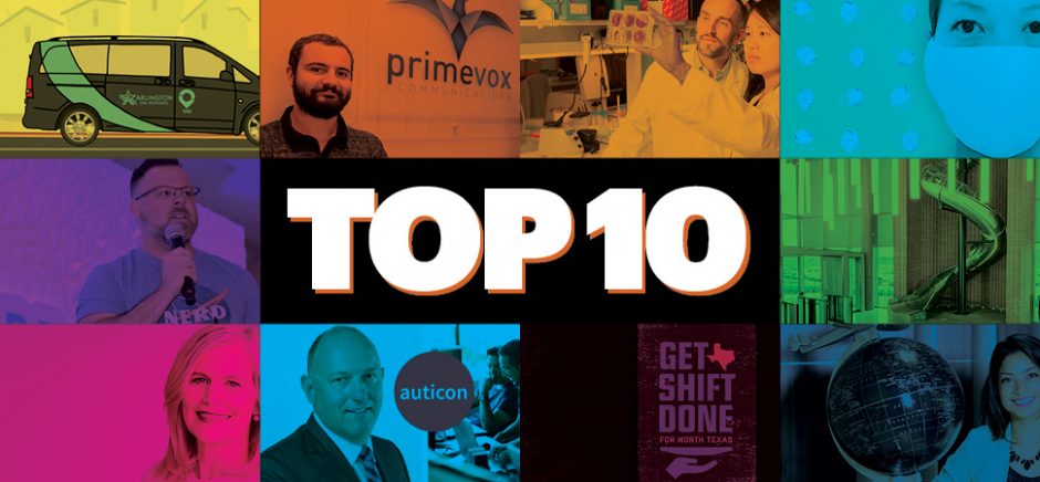 top 10 most popular stories on Dallas Innovates in March 2020