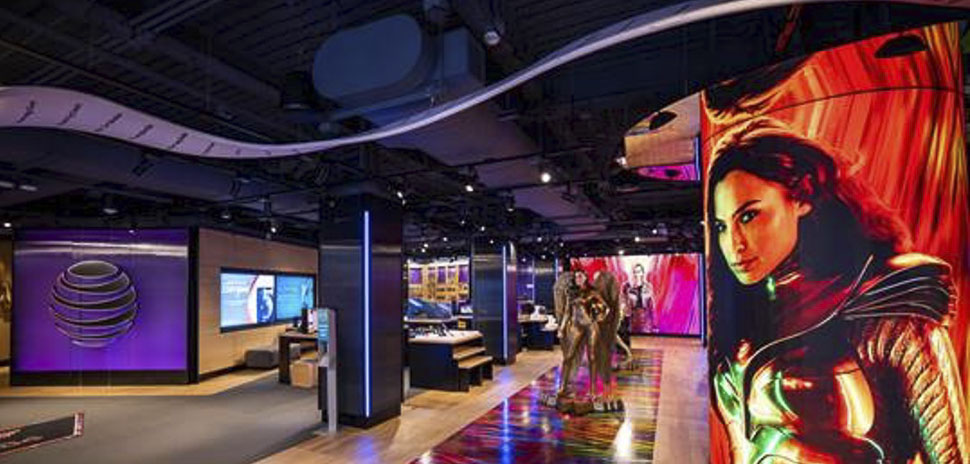 AT&T Discovery District Wonder Woman 1984 Augmented Reality - 5g AR AT&T store