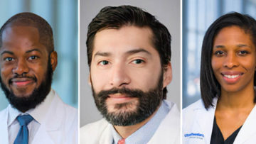 This year’s winners from UT Southwestern —Olutoyosi “Toy” Ogunkua, M.D., Luis Sifuentes-Dominguez, M.D, and Chika Nwachukwu, M.D., Ph.D.—bring the total number grants awarded by the Council since its founding five years ago to nine. [Images via UTSW]
