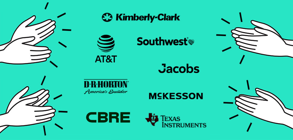 dallas fortune's most admired companies, most admired companies, admired companies, fort worth fortune's most admired companies, dallas, dallas admired companies, dallas company, dallas companies, southwest airlines, southwest airlines most admired company, McKesson, AT&T, D.R. Horton, Jacobs engineering group, Kimberly-clark, Texas Instruments, Korn Ferry