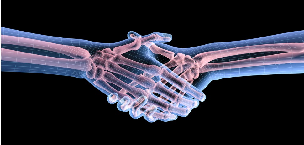 DJO orthopedic acquisition, image of handshake