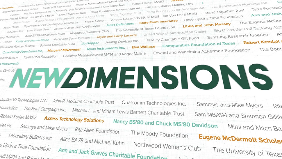 New Dimensions: UT Dallas' $750M Fundraising Campaign Will Go to