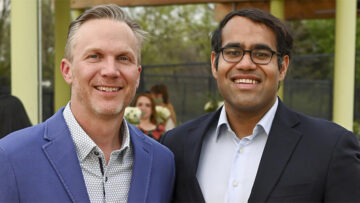 Patrick Brandt (left) and Aakash Kumar (right), who co-founded labor management platform Shiftsmart in 2015, are among the finalists for the 2021 Entrepreneur Of The Year Southwest Region Award. [Photo: Courtesy Shiftsmart]