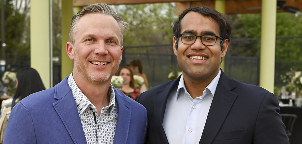 Patrick Brandt (left) and Aakash Kumar (right), who co-founded labor management platform Shiftsmart in 2015, are among the finalists for the 2021 Entrepreneur Of The Year Southwest Region Award. [Photo: Courtesy Shiftsmart]