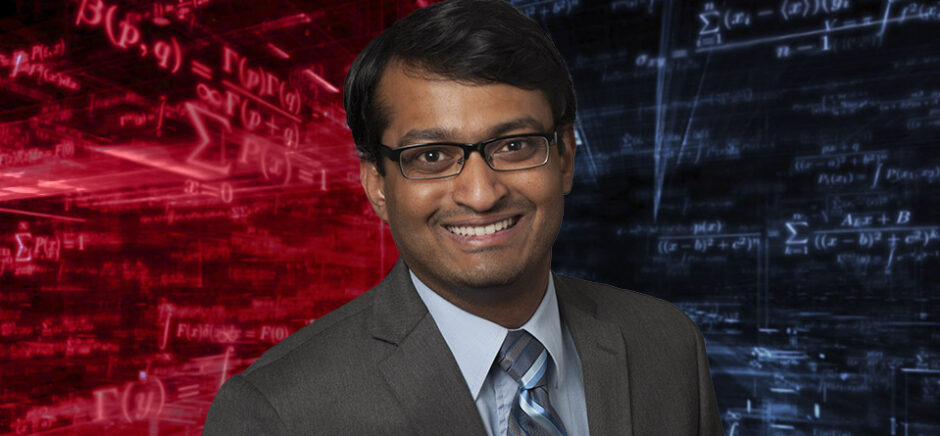 SMU professor Harsha Gangammanavar is leading a multidisciplinary team to develop algorithms that improve complex energy systems—like the management of the energy grid under intermittent renewable power.