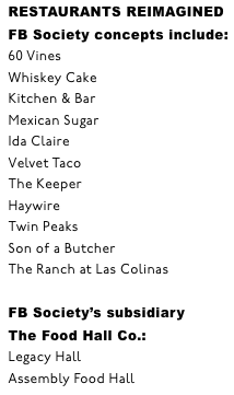 FB Society Restaurants