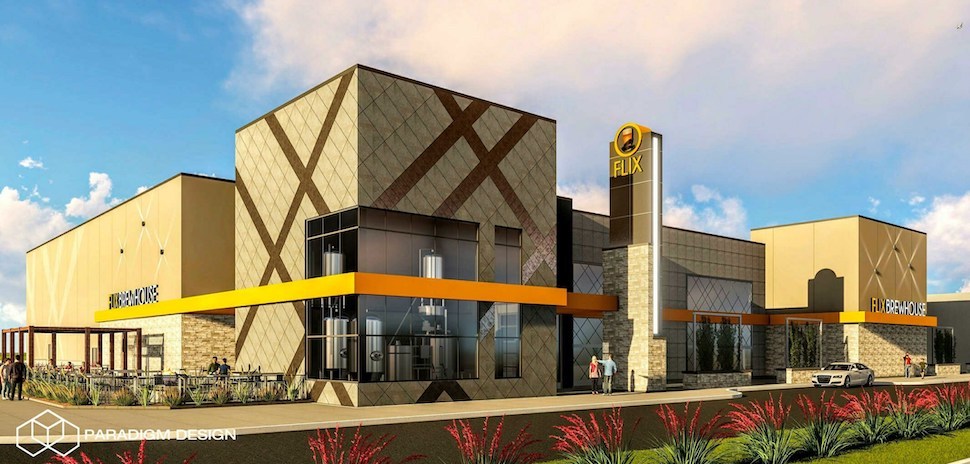 Flix Brewhouse Plans Parabolic Screens, Laser Projection at Mansfield Dine-in Cinema