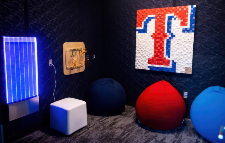 Texas Rangers Room 'Sensory Room' at Texas Rangers' Globe Life Field Soothes ...