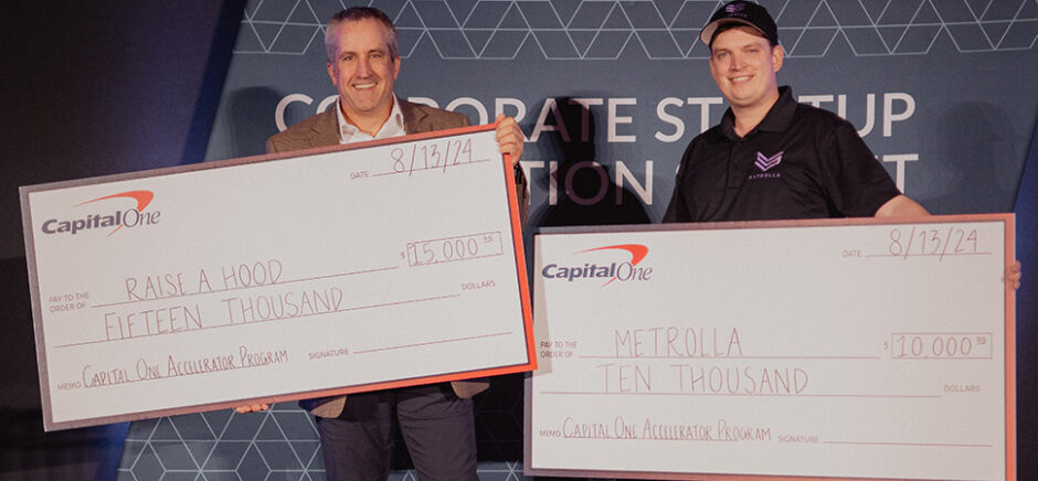 Raise A Hood and Metrolla took top prizes in Capital One's 2024 Accelerator Pitch at Dallas Startup Week in August.