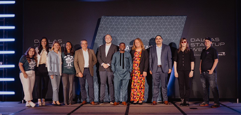 Capital One Accelerator 2024 pitch finalists and stakeholders at Dallas Startup Week.