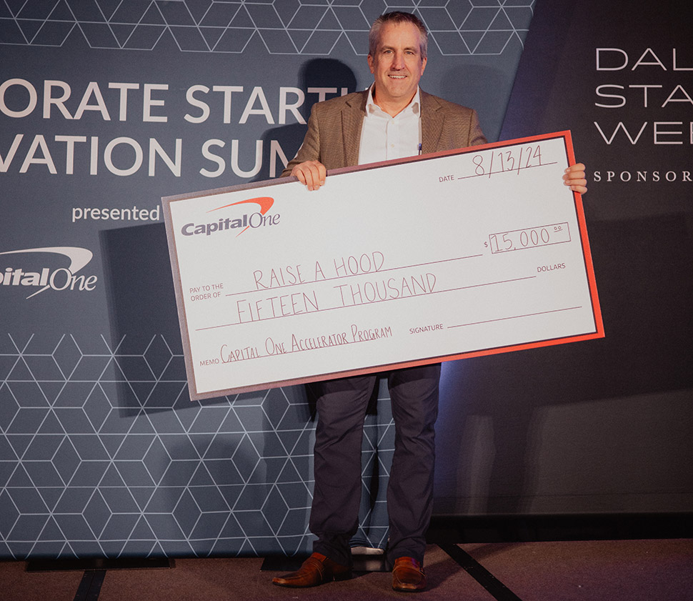 Raise A Hood PItch Winner at Dallas Startup Week: Dallas Startup Week 2024 Capital One Accelerator Pitch