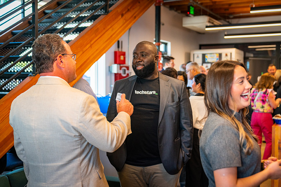 Daniel Yeboah of Revella Health at the kickoff party. [Photo: Gregory Cortez - OHHHWAVY]

