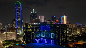 North Texas Giving Day 2025 lights up downtown Dallas. [Photo: Joseph Haubert]