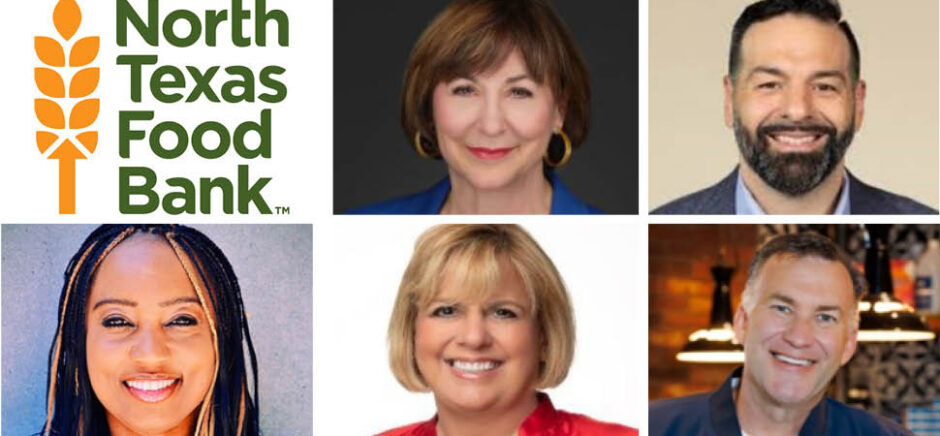 Photo collage of North Texas Food Bank new board members.