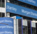 Morgan Stanley logo running on building digital signs