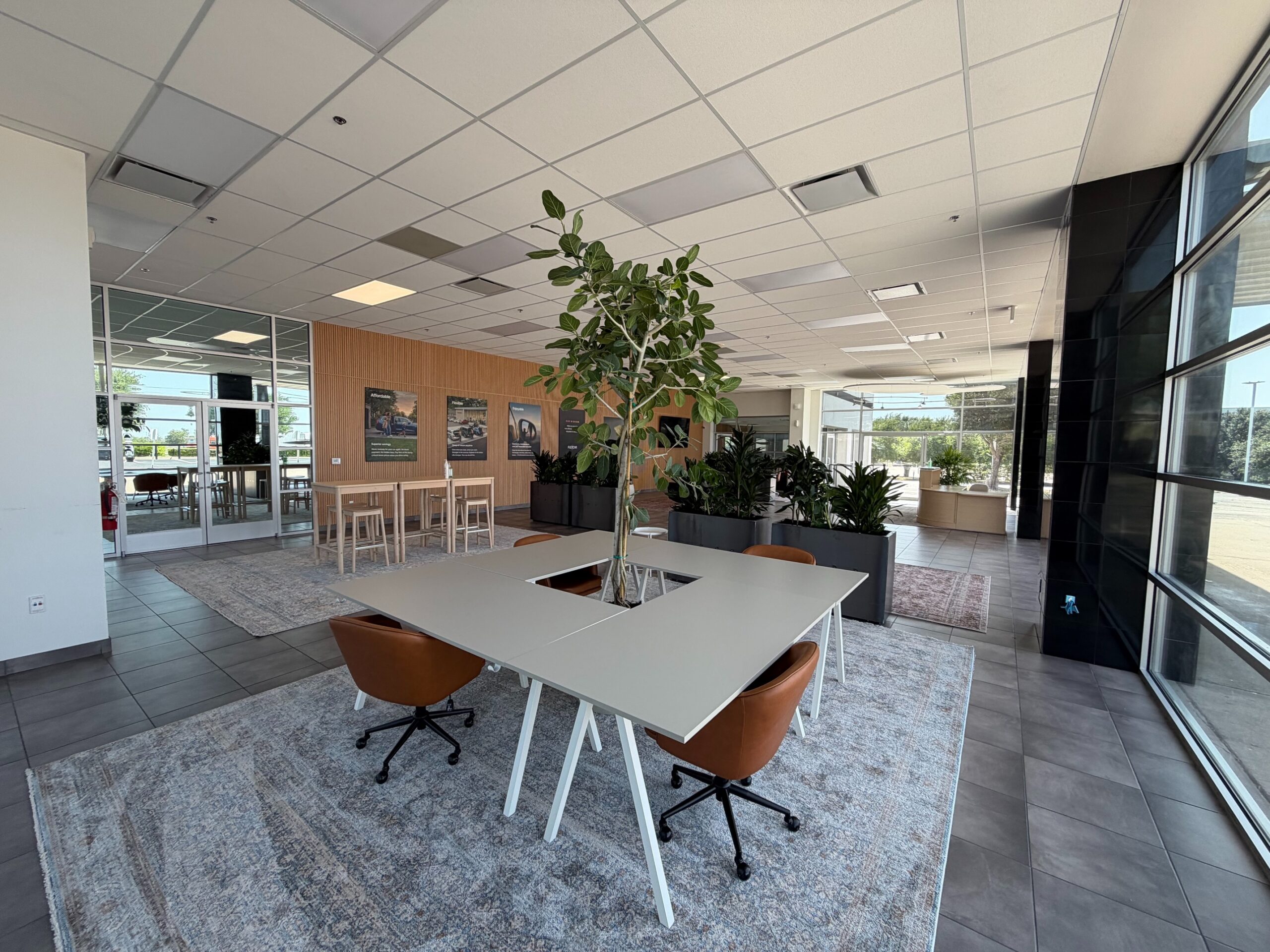 Inside view of Flexcar location.