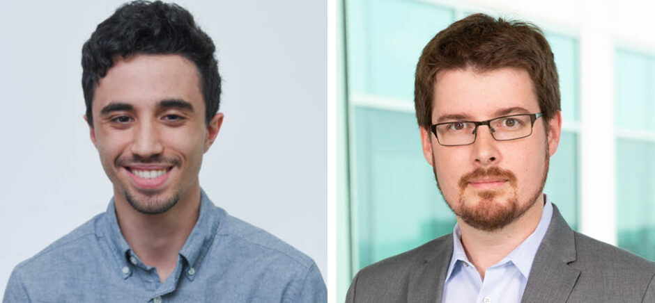 Sina Khorsandi, left, and Jacques Lux headshots
