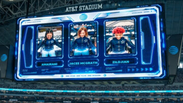 Jumbotron inside Cowboys stadium