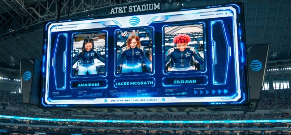 Jumbotron inside Cowboys stadium