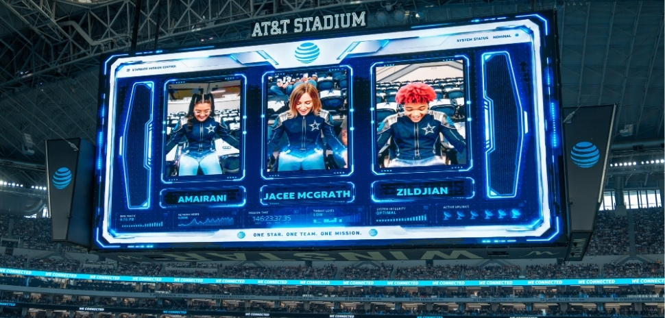 Jumbotron inside Cowboys stadium