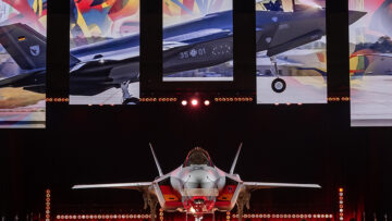 Front view of F35 Fighter