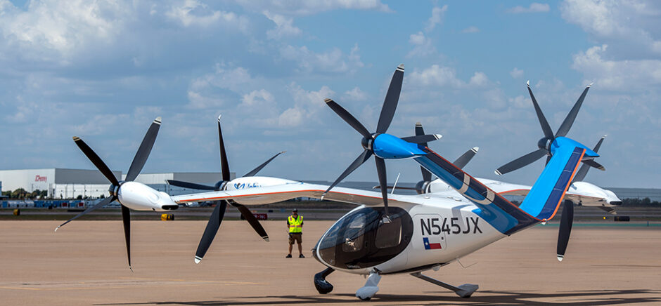 air taxi in tarmac