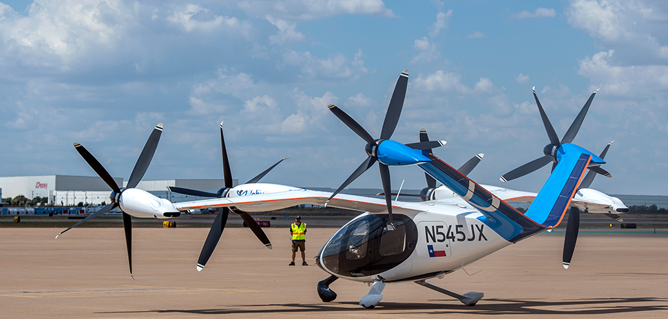 air taxi in tarmac