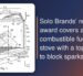 Patent figure image of a combustible fuel-burning stove
