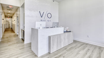 Spa reception area