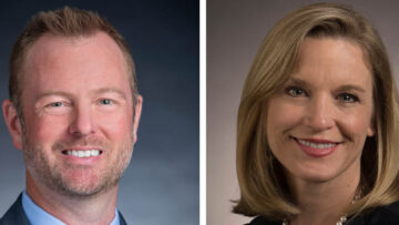 Derrick York, left, Denise Johnson headshots