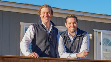 Ben Halliday (left) with Jordan Bucy
