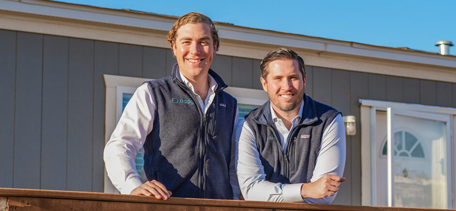 Ben Halliday (left) with Jordan Bucy