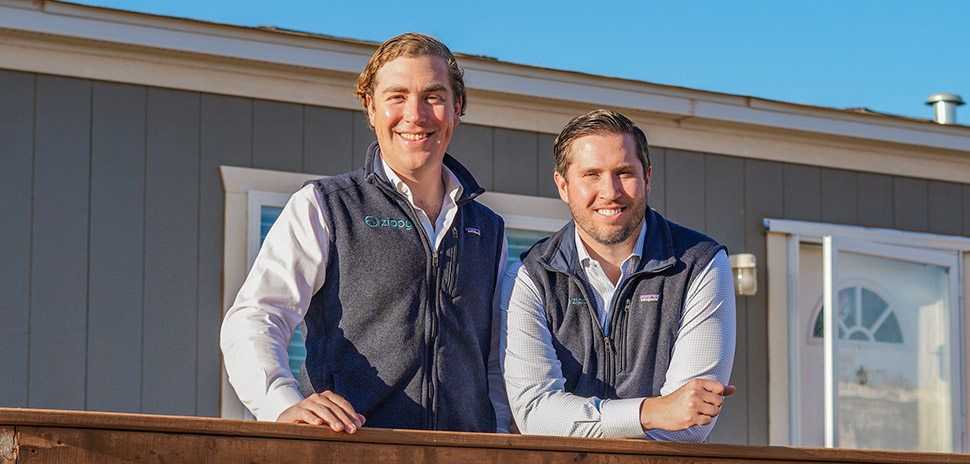 Ben Halliday (left) with Jordan Bucy