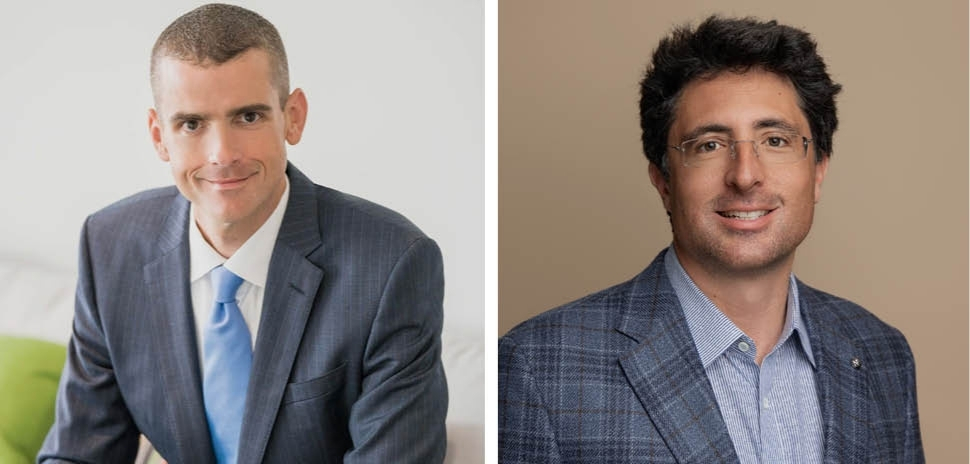 James Winebrenner left and Niccolo de Masi headshots