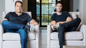 Mike Fey on left with Dan Amiga
